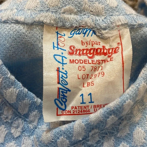 True VINTAGE Snugabye by Gertex Convert-A-Foot Baby Sleeper - Picture 2 of 6
